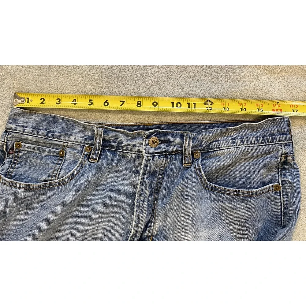 Polo Ralph Lauren Jeans‎ Mens 34x34 Straight Light Wash Blue Denim